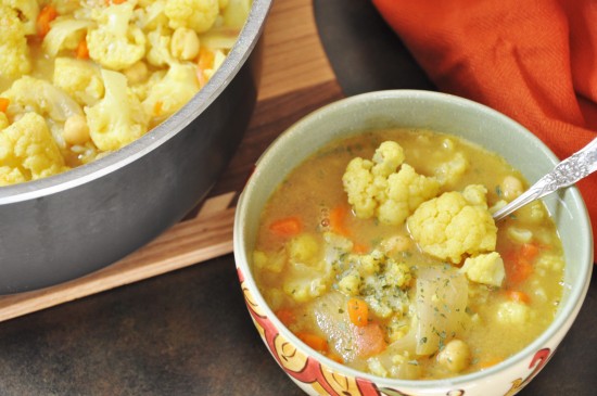 Indian Spice Cauliflower Soup