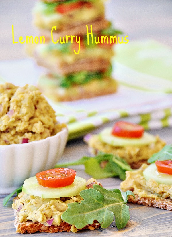 Lemon Curry Hummus