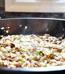 Mushroom mixture for tamales