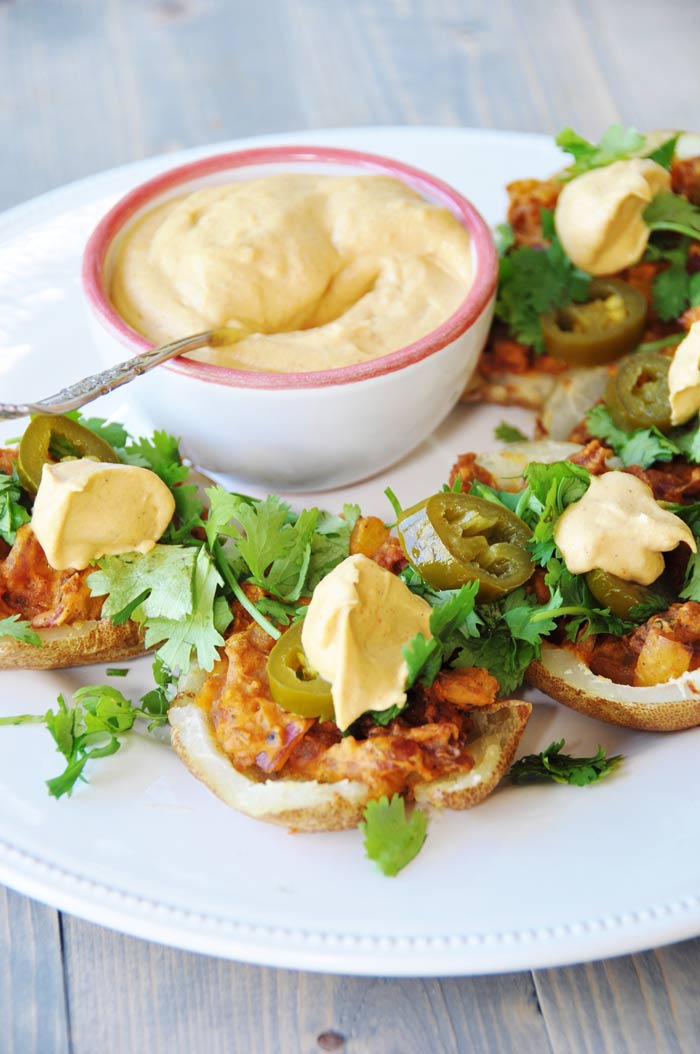 Vegan Stuffed Mexican Potato Skins