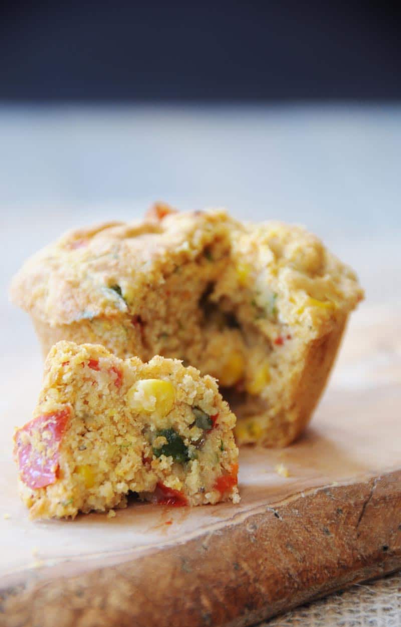 Savory-Vegan-Corn-and-Pepper-Breakfast-Muffins