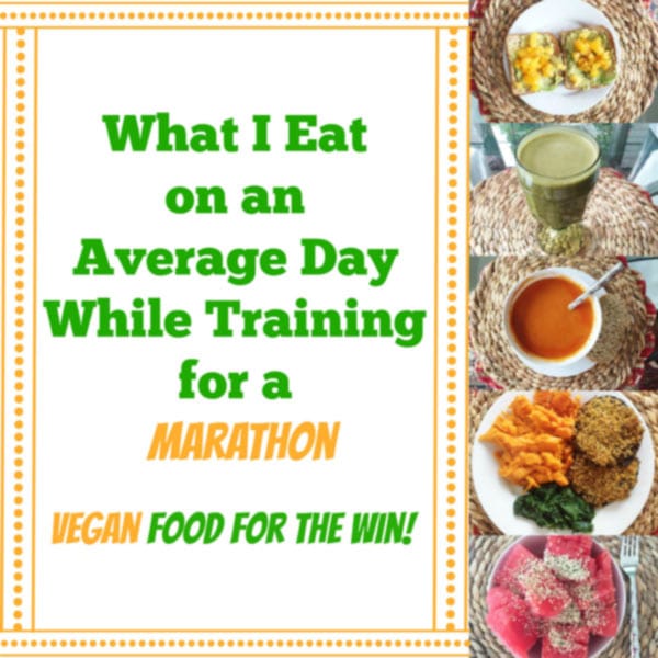 This is a sample of what I eat on an average day while training for a marathon! All the protein and nutrients you could ask for from a vegan diet. Just look at the colors! www.veganosity.com