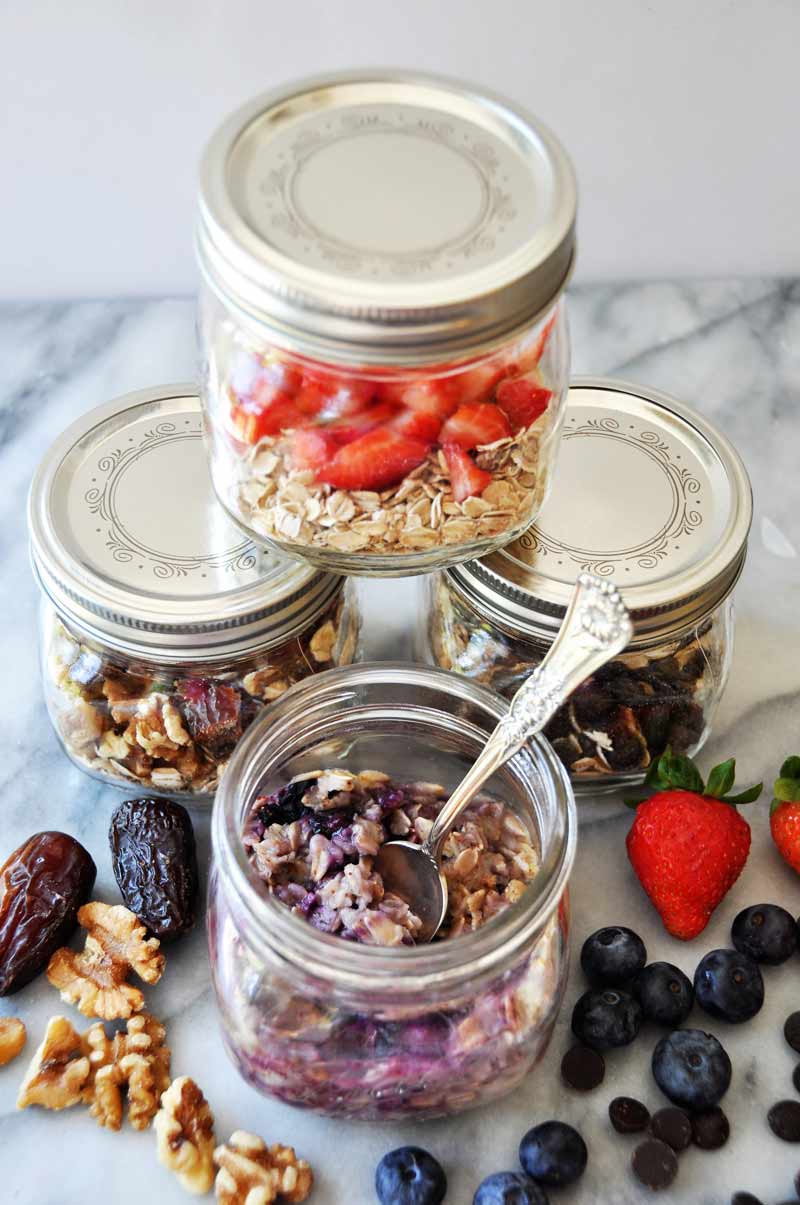 Make your own flavored instant oatmeal! You'll save money and it's so much healthier! See four different recipe ideas at www.veganosity.com