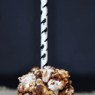 Air popped popcorn blended with peanut butter, chocolate, cashews, and coconut! The perfect snack! www.veganosity.com