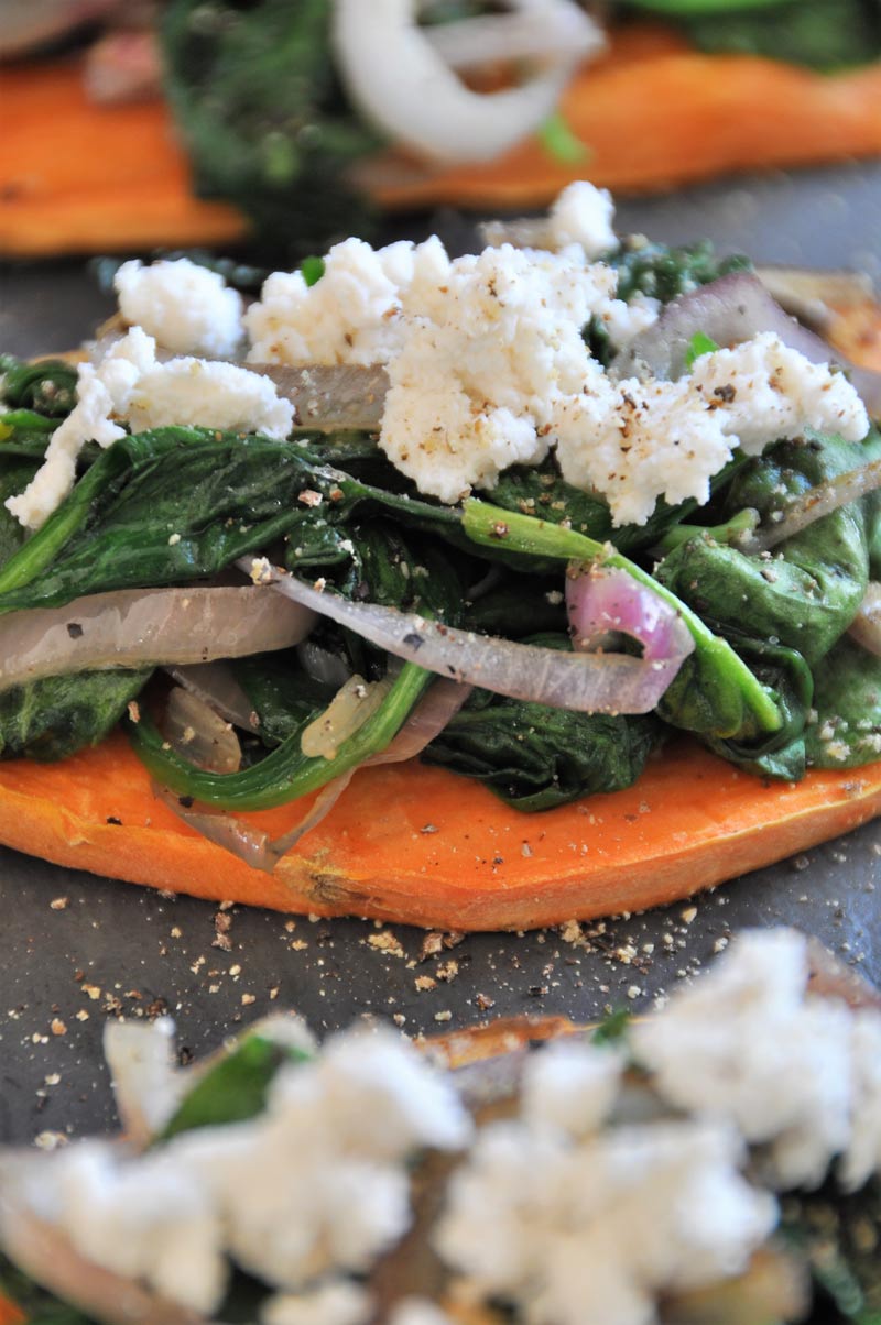 Sweet potato toast bruschetta is a quick, easy, and healthy twist on a popular appetizer. Vegan, gluten-free, dairy-free, and delicious!