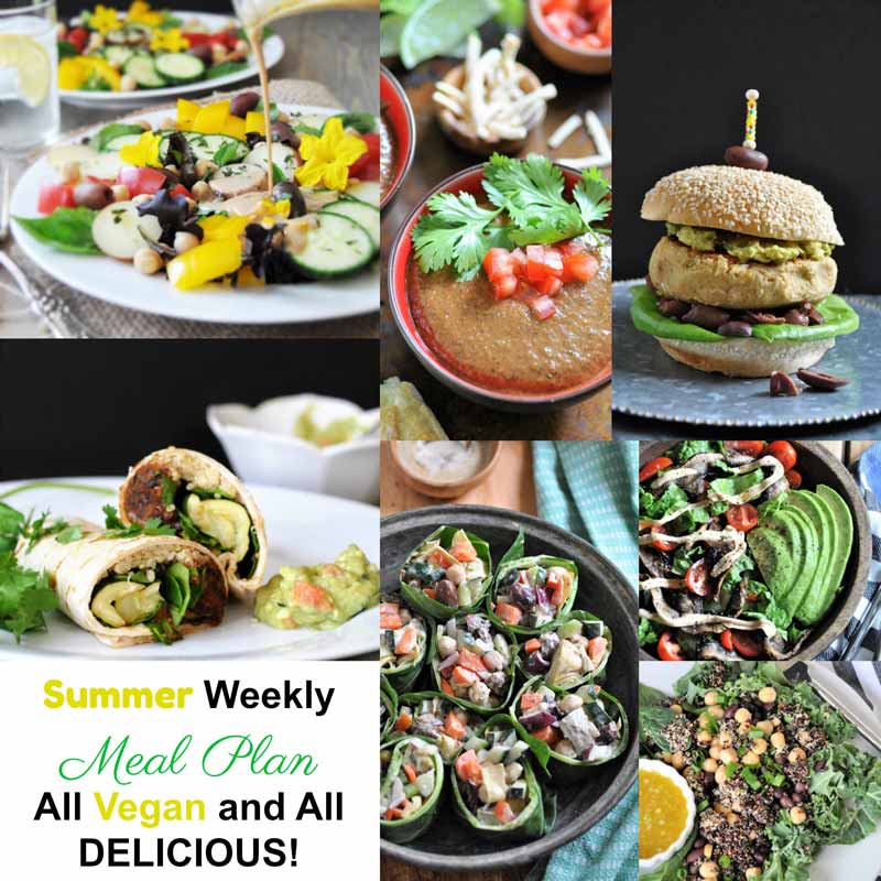 7 weeknight dinner recipes, from salad wraps, to soup, and burritos.