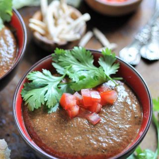 Homemade vegan Cuban black bean soup. An easy dinner recipe!