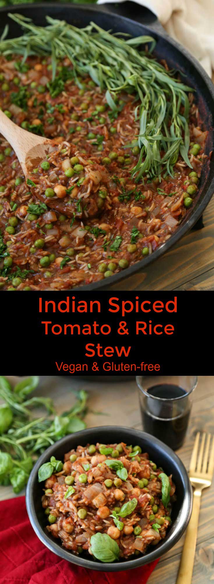 Warmly spiced with Garam Masala and cinnamon this Indian Spiced Stew in healthy, flavorful, and easy to make. A one pot recipe that's vegan and delicious!